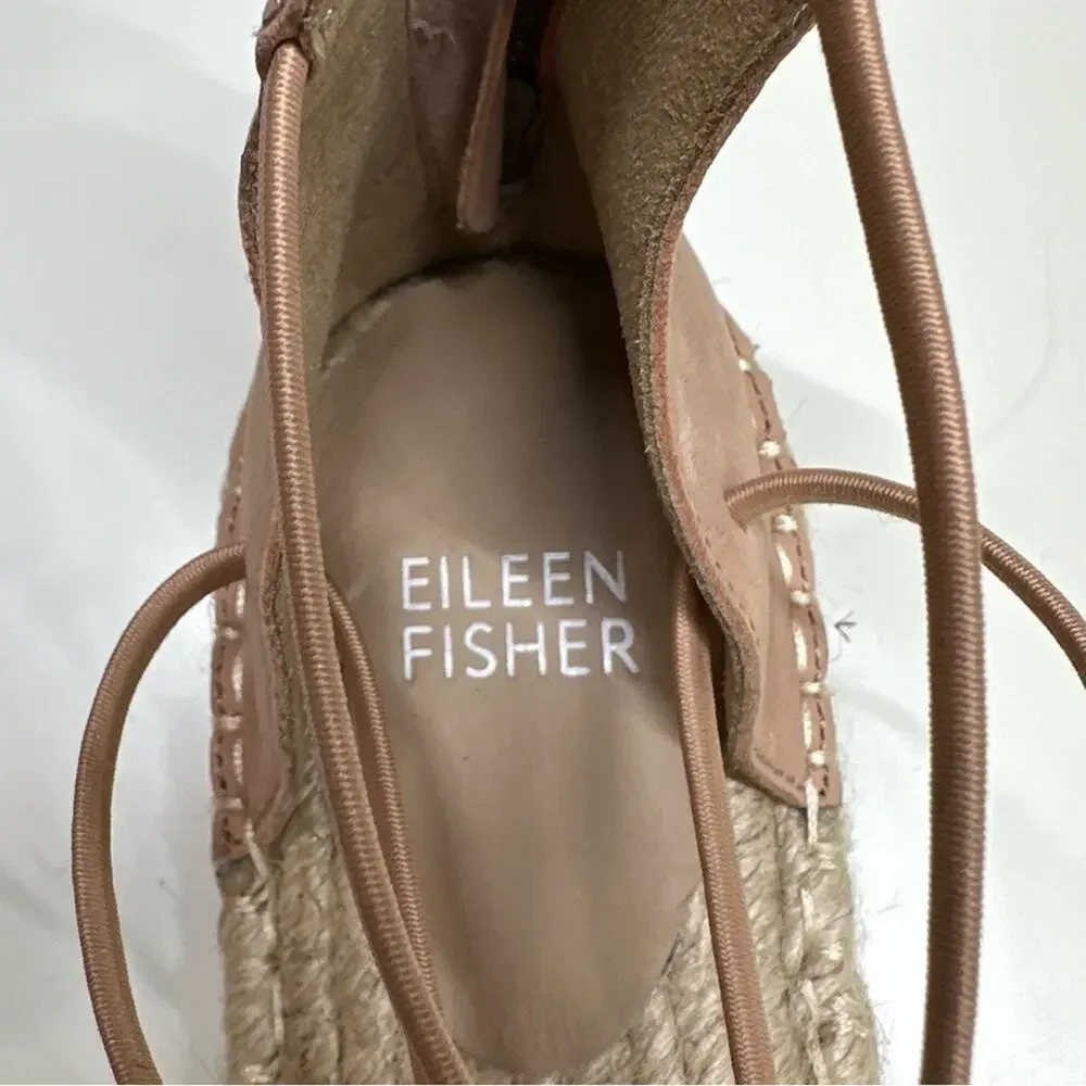 NWOB | Eileen Fisher | Lee Espadrille Flats | Platinum | Size 6